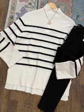 Load image into Gallery viewer, z supply fin stripe sweater in sea salt