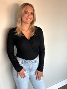 another love anessa top in black