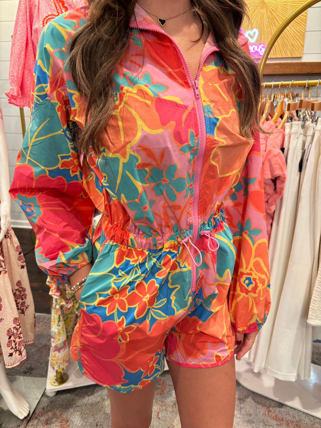 karlie large floral weekend romper