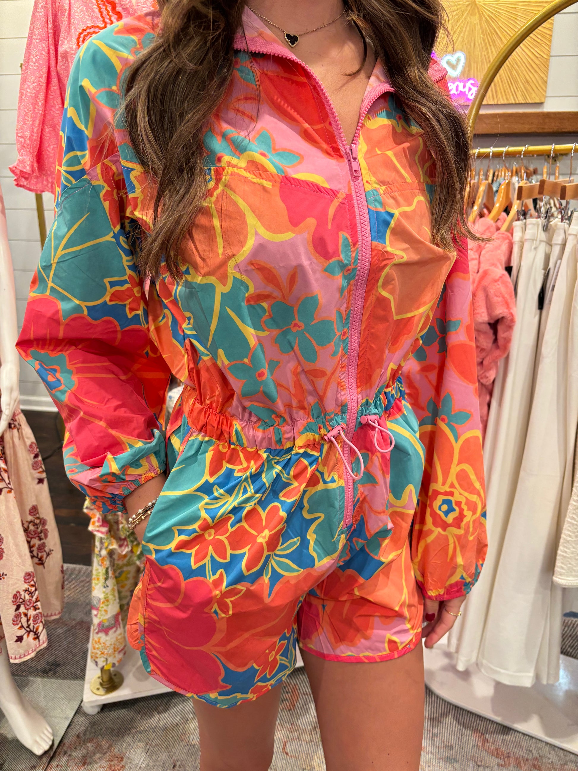 karlie large floral weekend romper