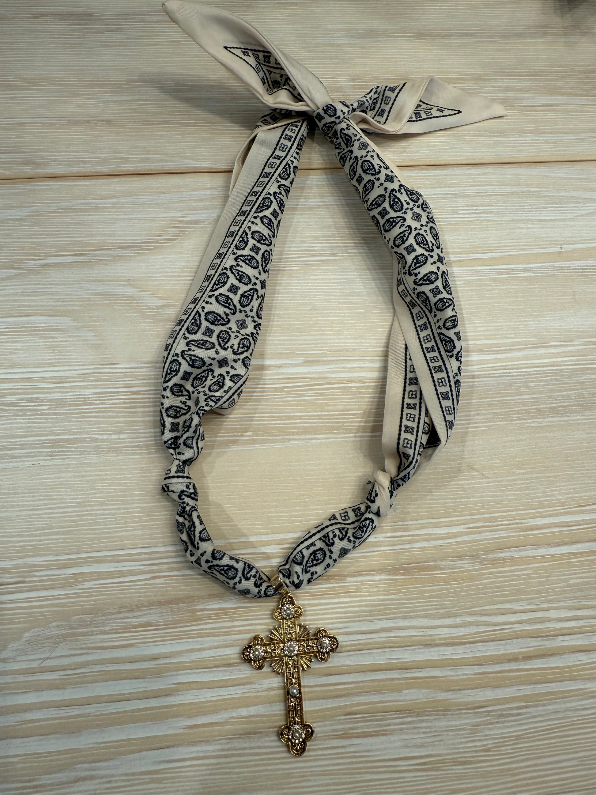 paisley scarf necklace