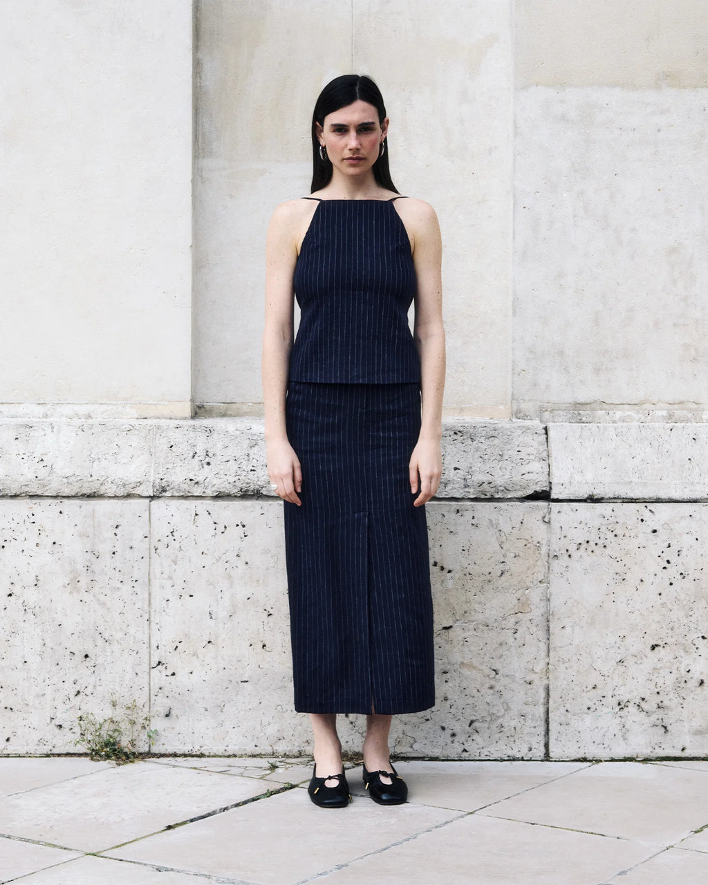 jiji lydia top in bleu marine