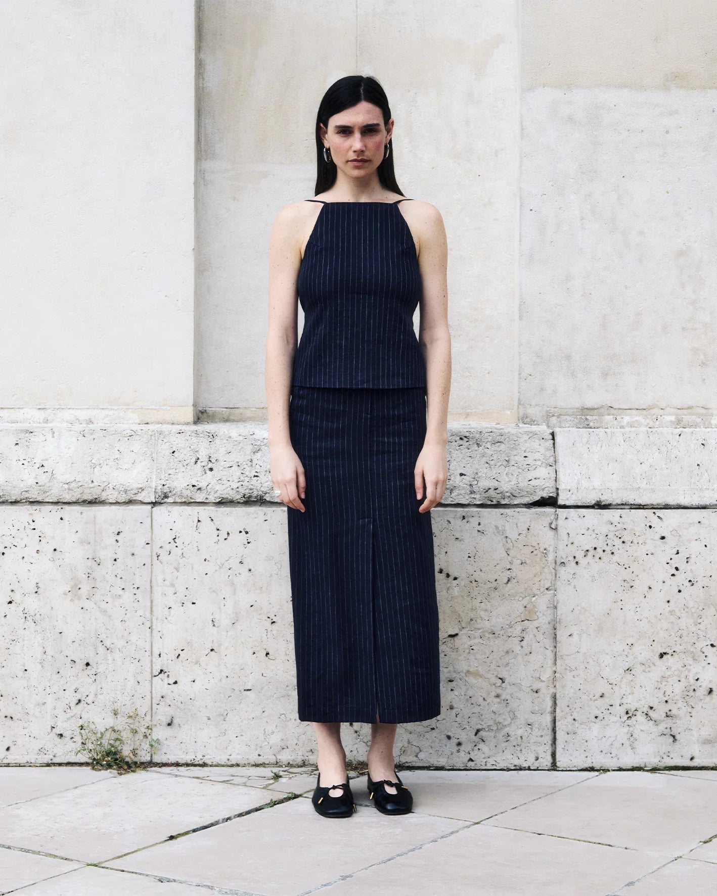 jiji lydia top in bleu marine
