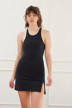 Load image into Gallery viewer, cream yoga joan dress in black