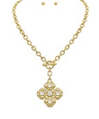 rounded cross necklace