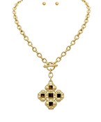 rounded cross necklace