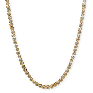 bracha mali tennis necklace in gold