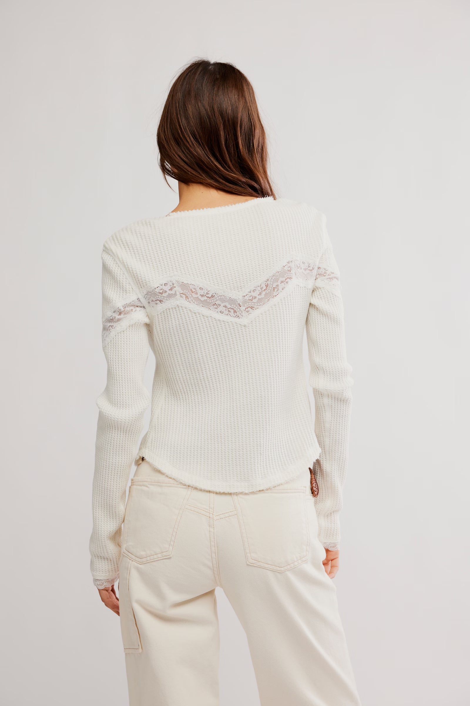 free people lets party cardi in clean ivory