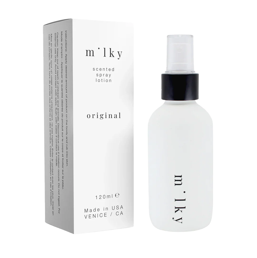 m'lky spray lotion in original
