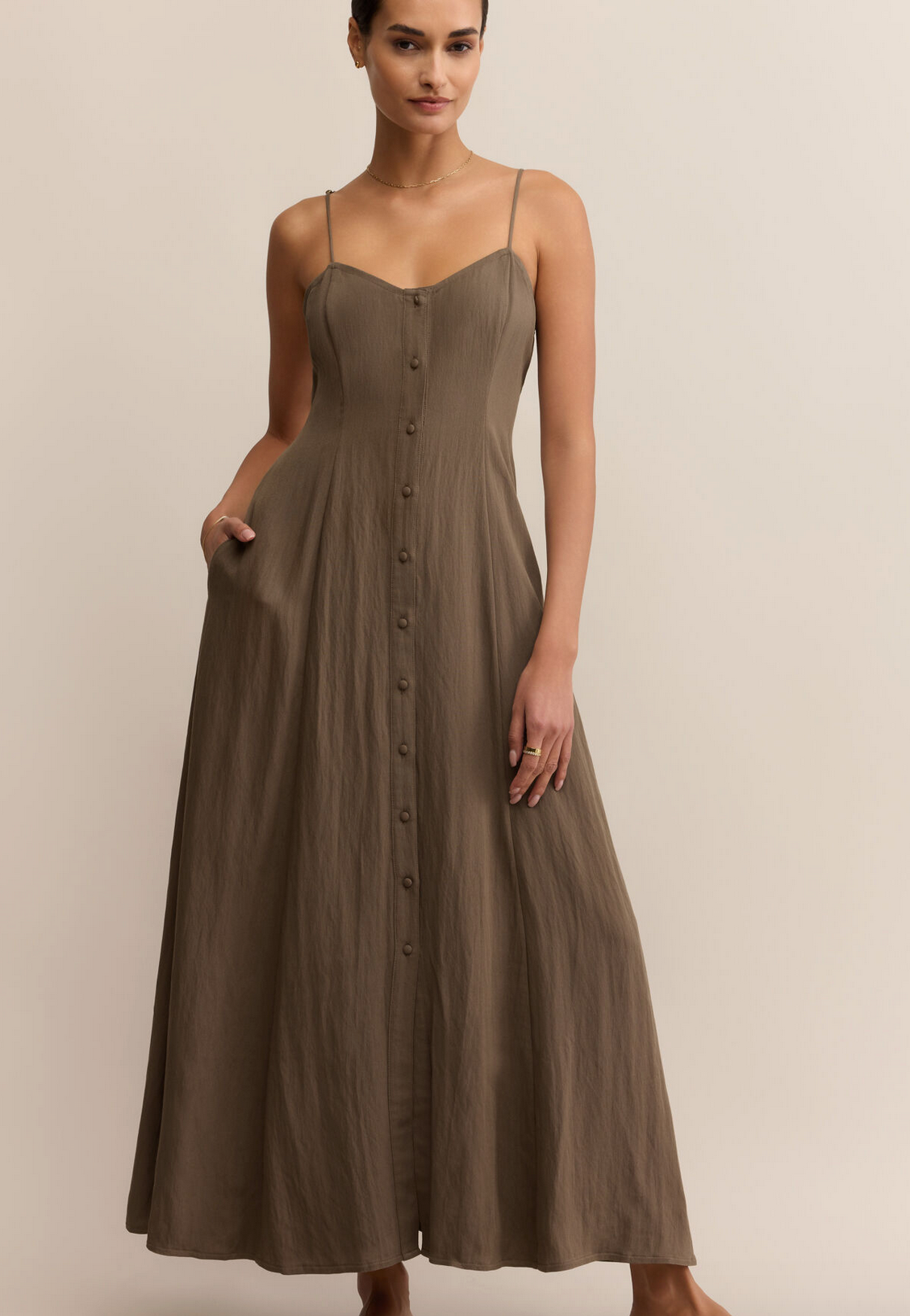z supply angel eyes midi dress in tiki