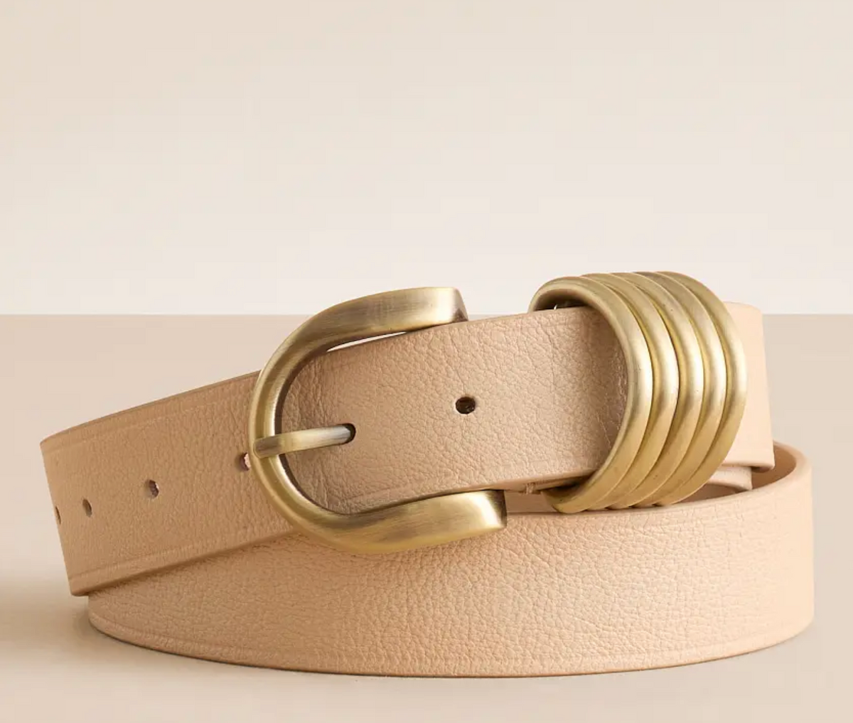 Women Free People Brown Leather Belt with Gold Buckle Free People Leather Belts for Women for sale | eBay main image 2