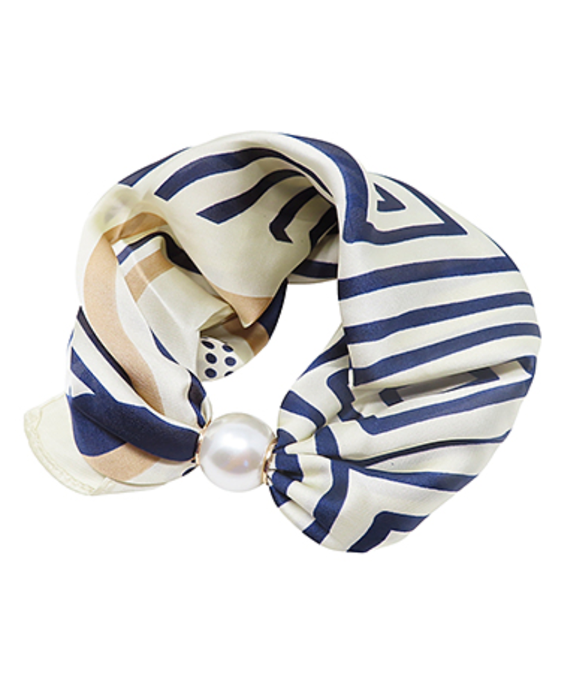 Pearl Magnet Scarf Necklace