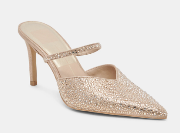 dolce vita kanika crystal heel in light gold
