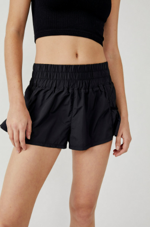 free people get your flirt on short in black