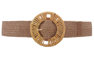 karlie straw belt in mocha