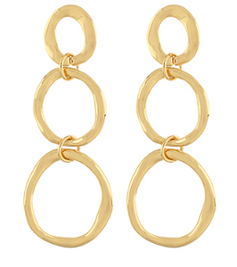 oval drop earrings