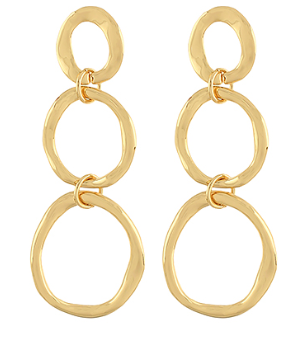 oval drop earrings