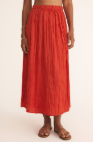 z supply nicoline crinkle midi skirt