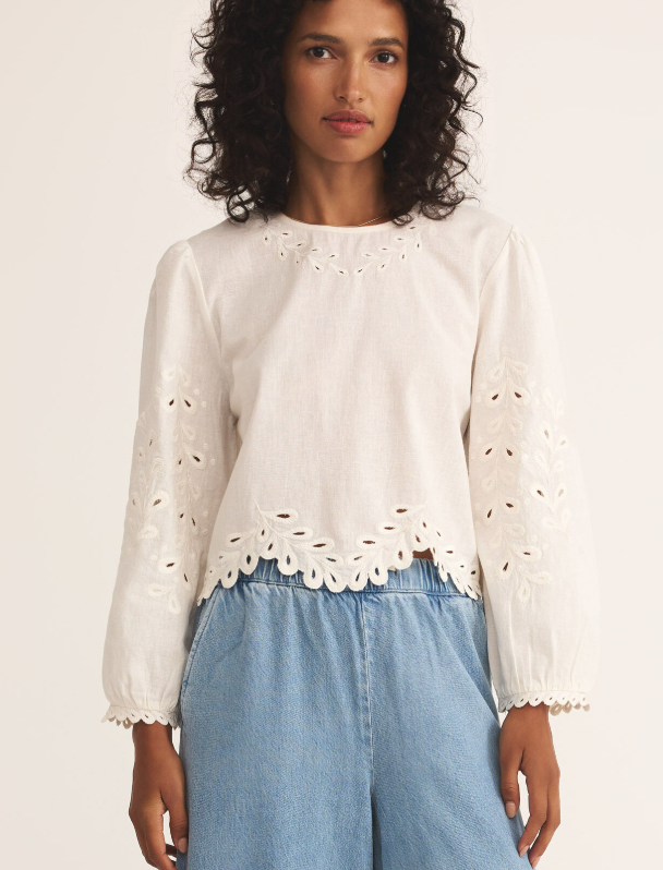z supply ambroise top in white