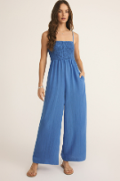 z supply beachside jumpsuit in bay blue