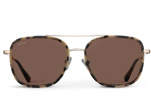 wmp eyewear gia in beige tortoise