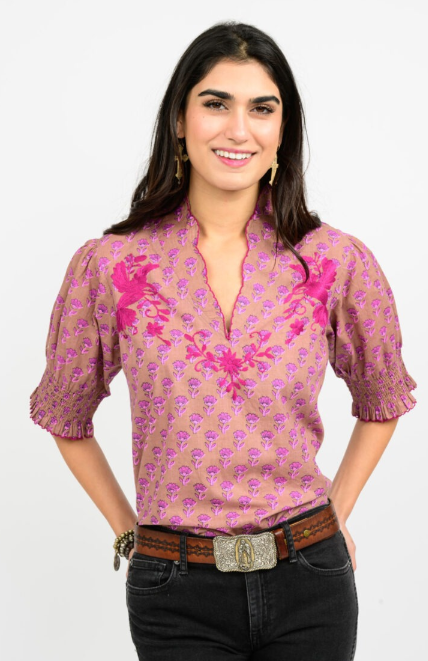 sister mary elenor top in plum