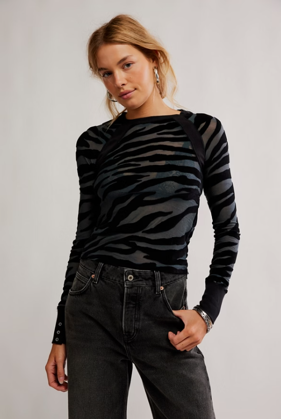 free people so lush layering in black combo