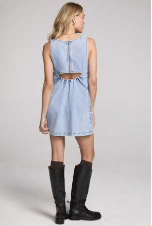 saltwater luxe tank mini dress in riptide