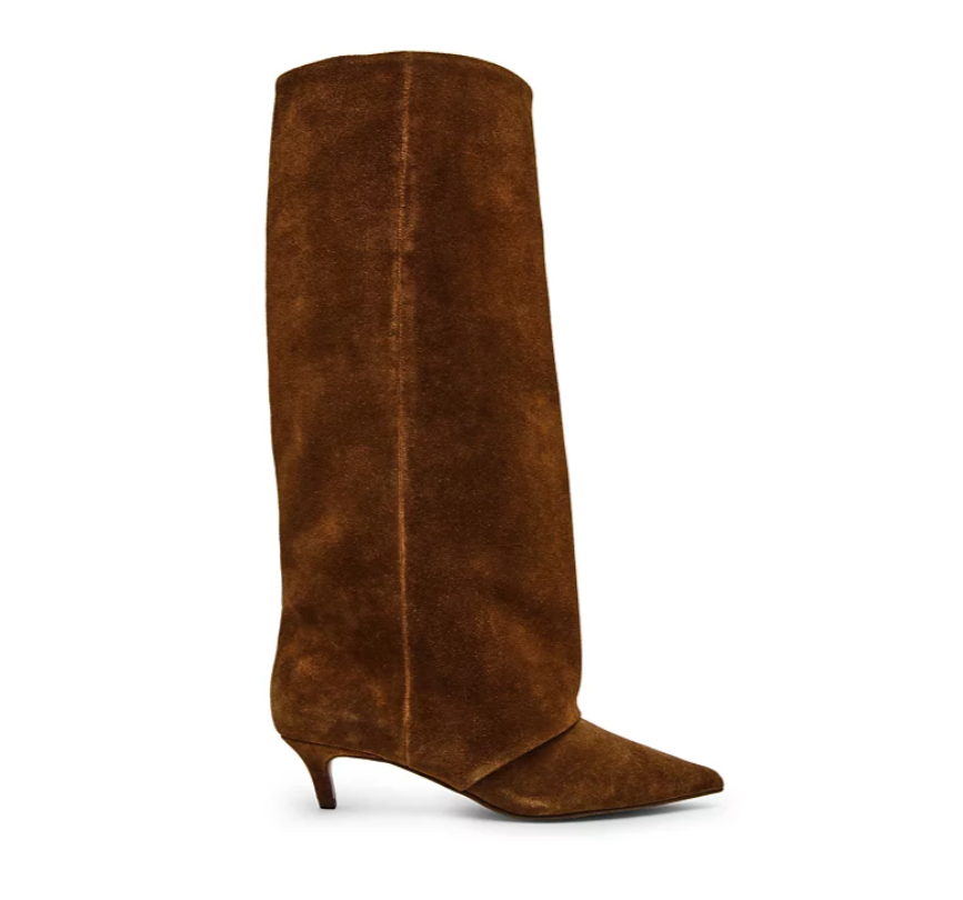 steve madden luca boot in chestnut suede