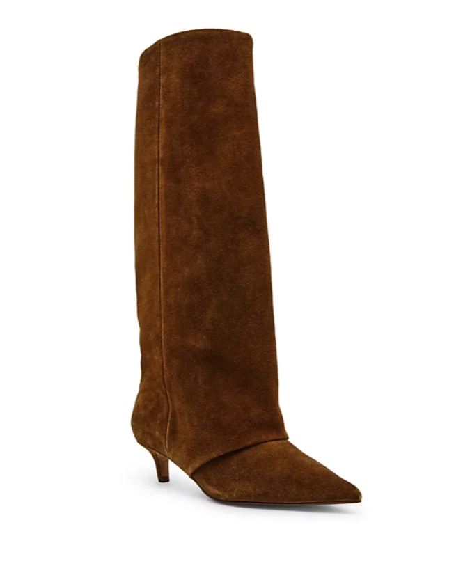 steve madden luca boot in chestnut suede