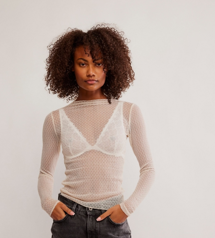 free people minding my business tee