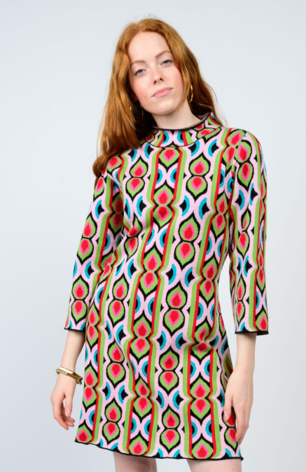 unlce frank sweater knit dress in multi