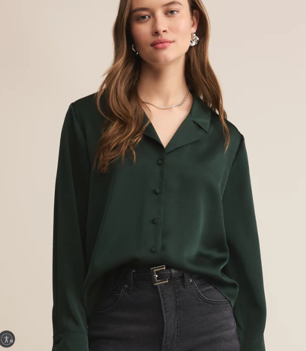 z supply ana satin top