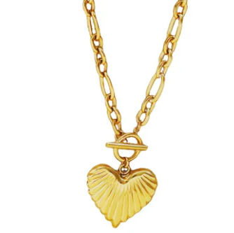 aubrey adele big love necklace in gold