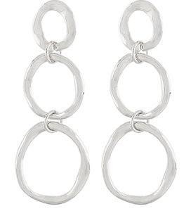 oval drop earrings