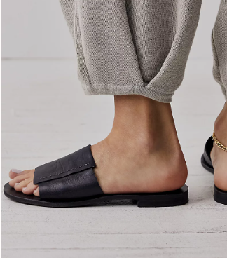 free people verona slide in black