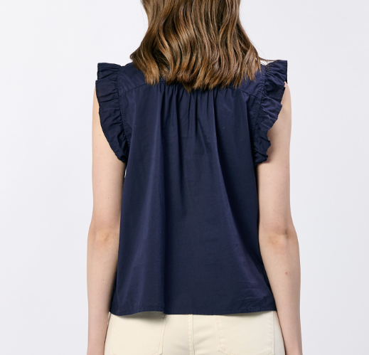 dear john chatra top in black iris
