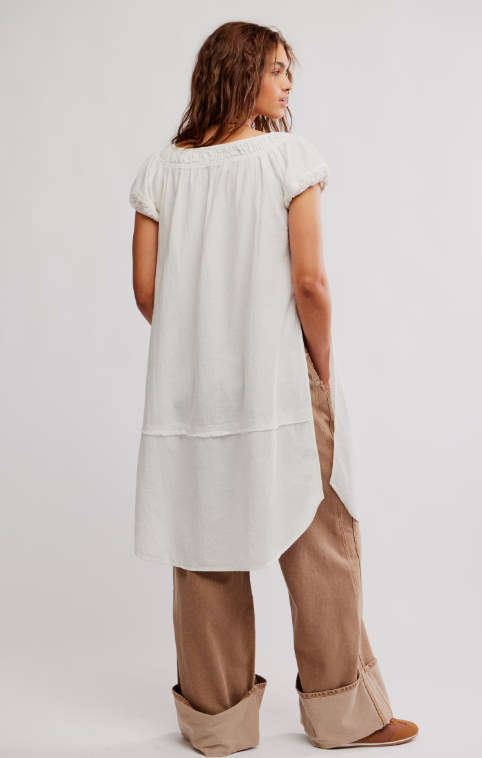 free people fayre midi top in clean ivory