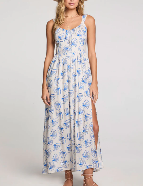 saltwater luxe hayley midi dress in ocean
