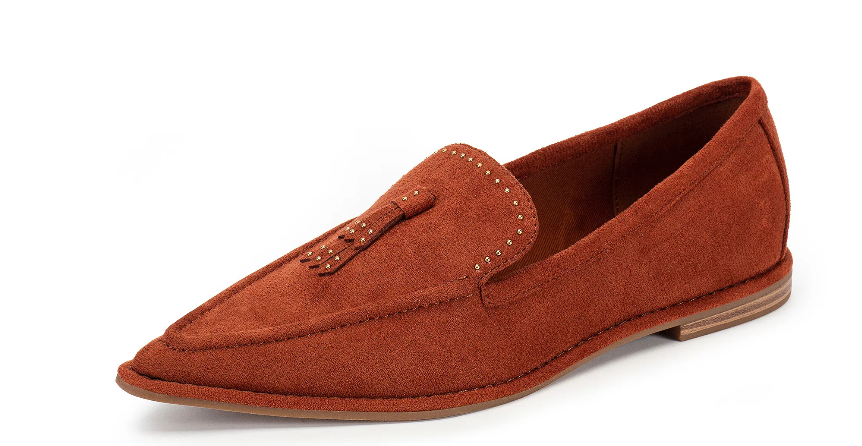 yellowbox refine suede loafer in brown