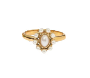 aubrey adele victorian pearl ring in gold