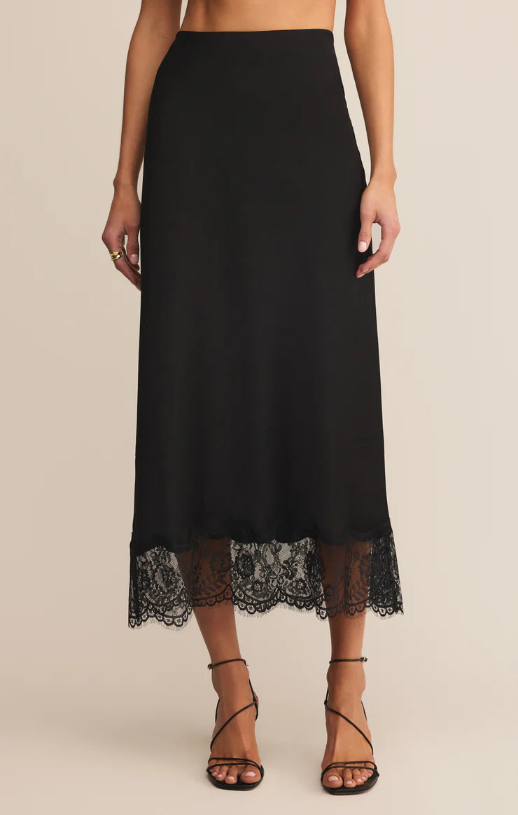 z supply cinder lace midi skirt
