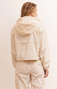 z supply tiebreak nylon jacket sandstone