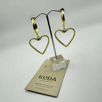 koda dangle heart in gold