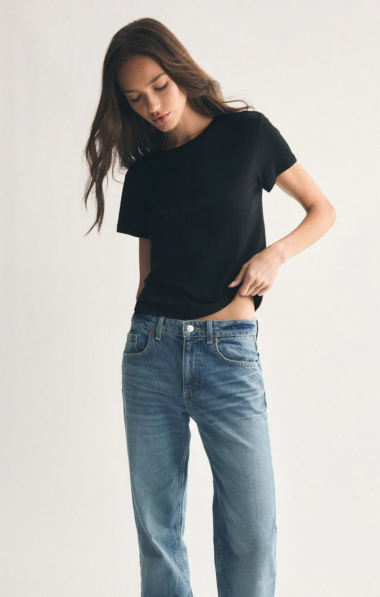 z supply tourist tee in black