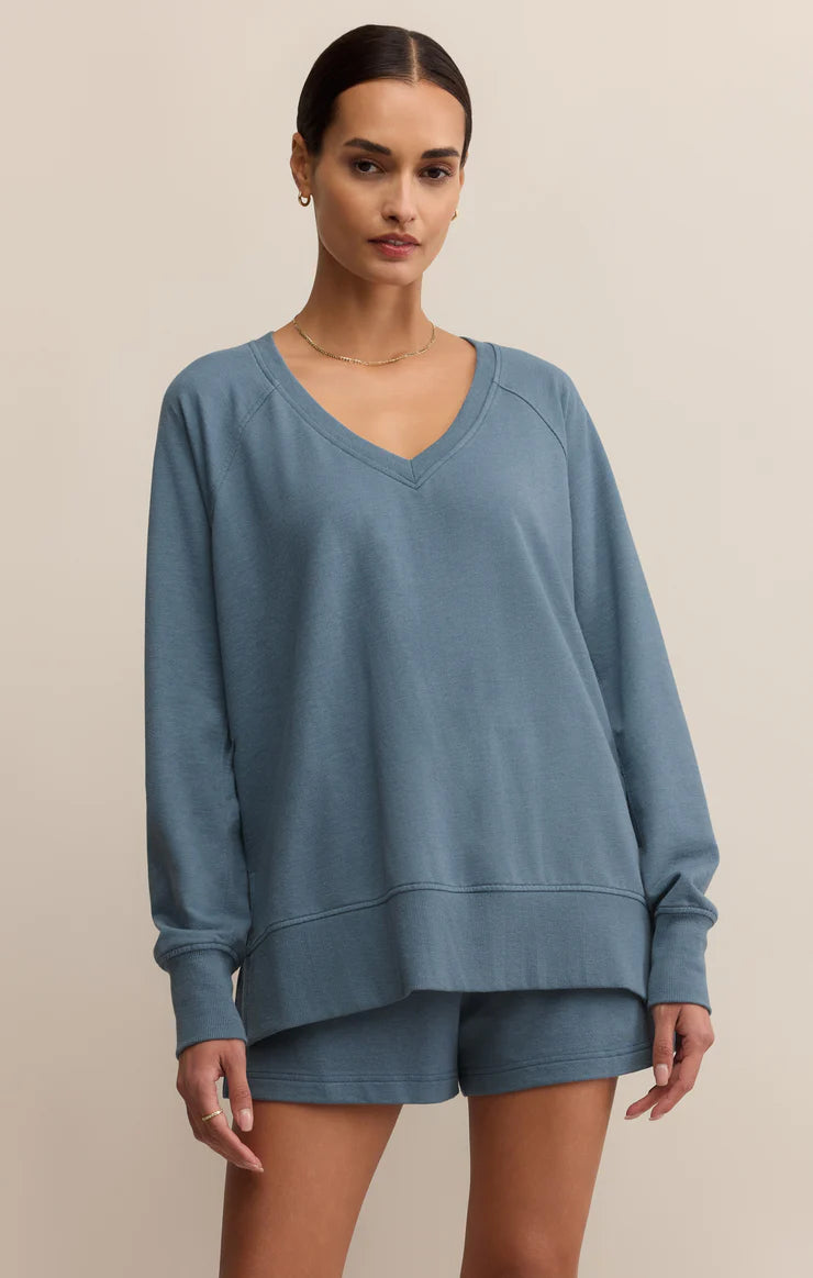 z supply weekender v-neck in boathouse
