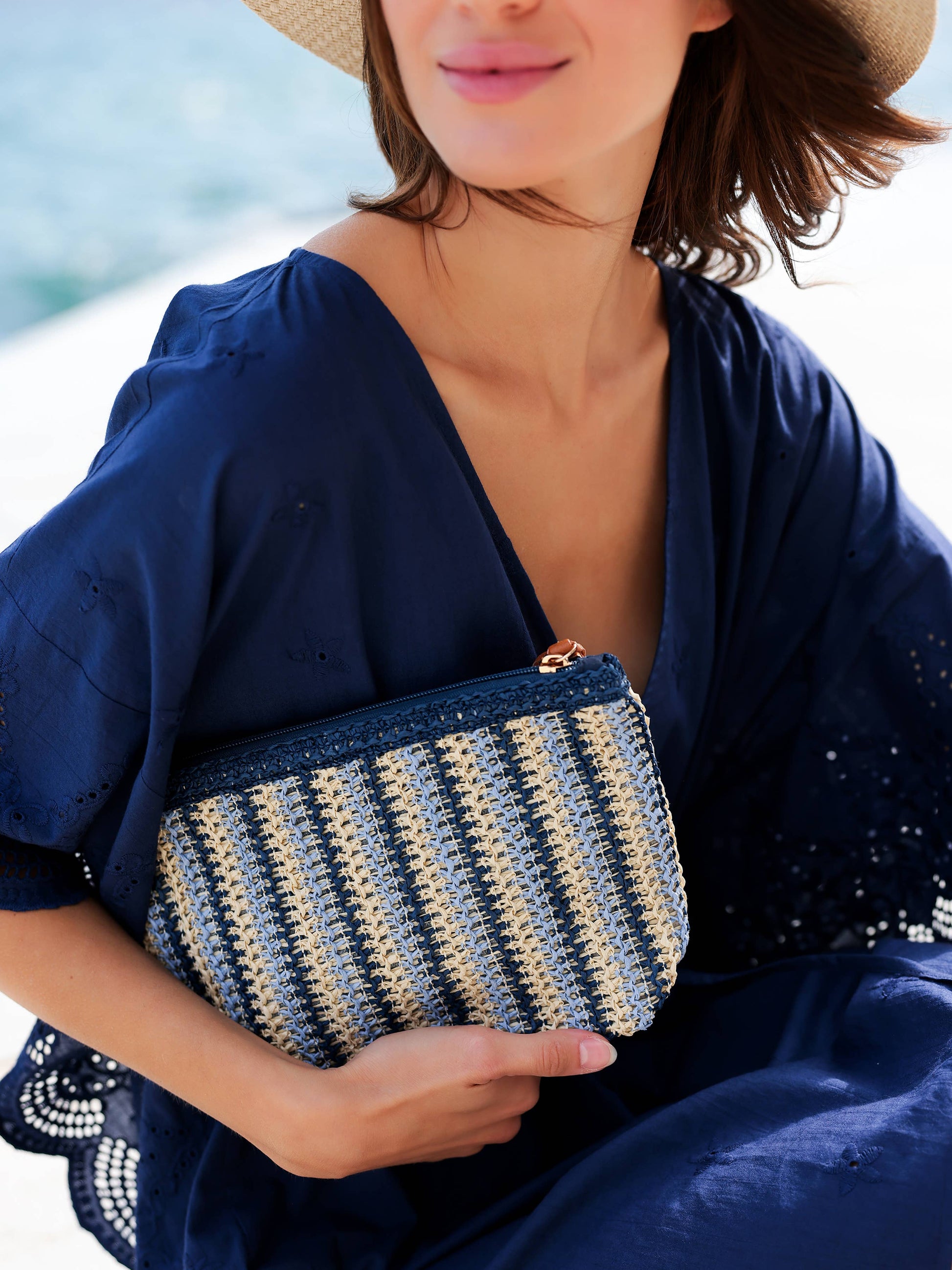 maya zip pouch in multi