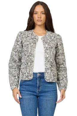 dear john kit jaket in black pansey