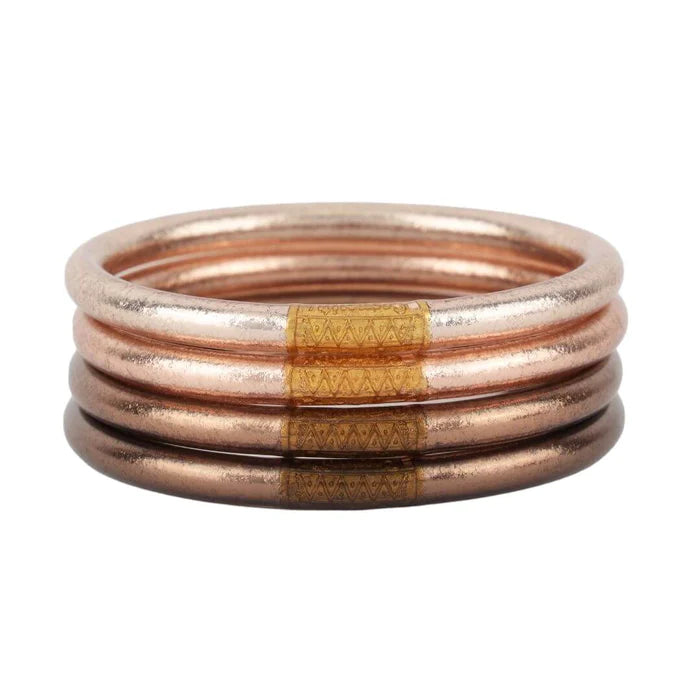 BuDhaGirl All Weather Bangles - Serenity Prayer in Fawn
