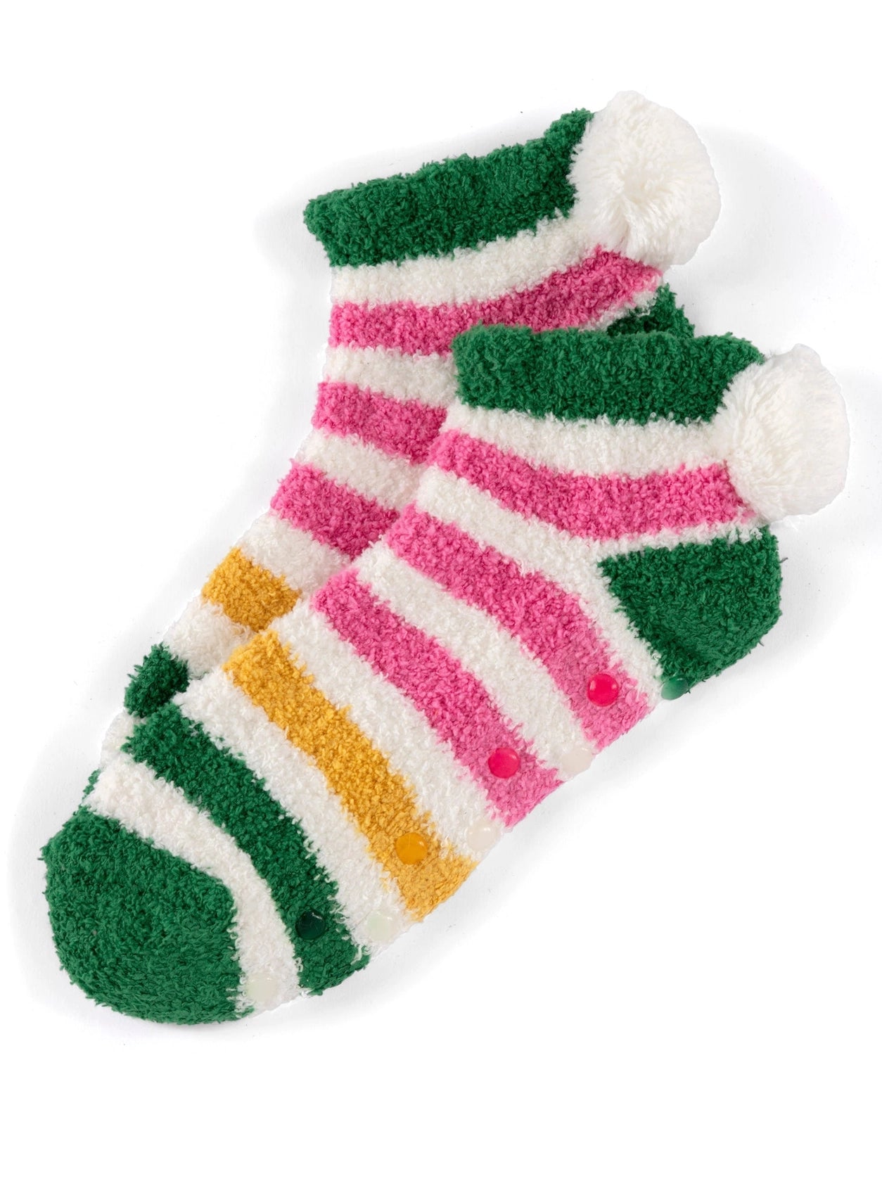 shiraleah gloria home socks in multi stripe
